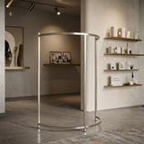 Perchero Exhibidor de Ropa en Acero Inoxidable 135x90cm XBH-CR25