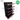 **MODELO ECONÓMICO** Góndola Frontal Perforado Negro 5 Niveles 150x100x50cm 75kg/nivel PMX-1261