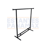 Perchero de Ropa Metálico Negro PMX-1416 Rack de ropa. Exhibidor de Ropa.