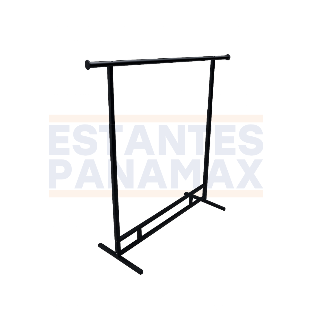 Perchero de Ropa Metálico Negro PMX-1416 Rack de ropa. Exhibidor de Ropa.