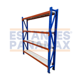 Rack para Bodega de Carga Mediana de 4 Niveles 350kg/Nivel 200x200x30cm PMX-7030