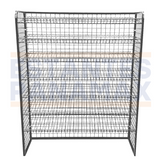 **CALIBRE GRUESO** Rack para Snacks de 7 Niveles Negro 160x120x35cm 75kg/Nivel PMX-1251