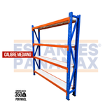 Rack para Bodega de Carga Mediana de 4 Niveles 350kg/Nivel 200x200x30cm PMX-7030