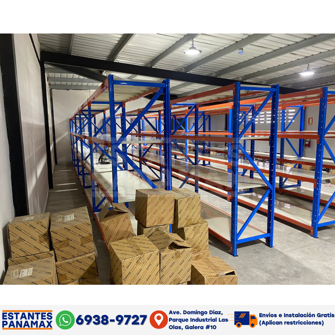 Rack para Bodega de Carga Mediana 350kg x Nivel de 4 Niveles 200*200*6 ...
