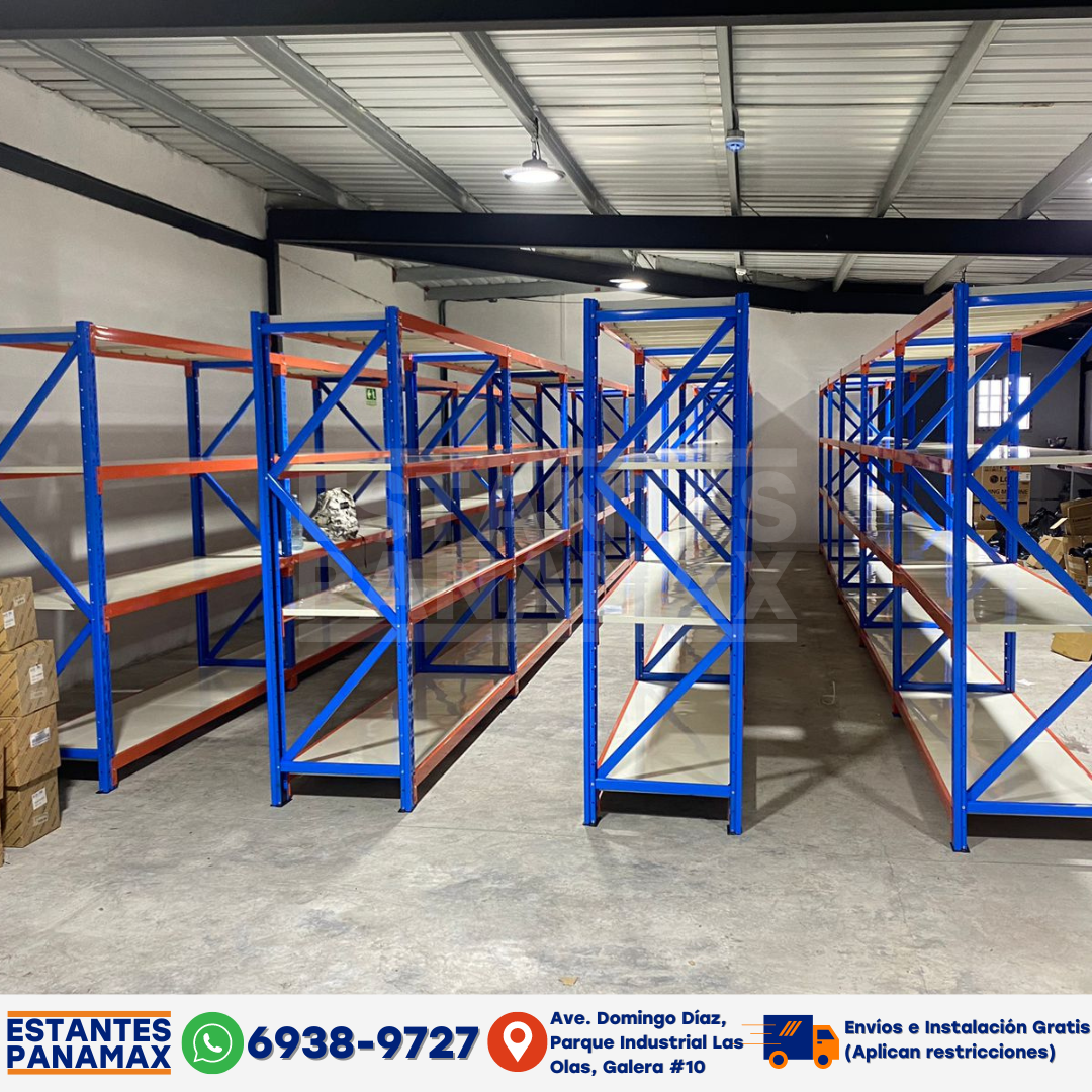 Rack para Bodega de Carga Mediana 350kg x Nivel de 4 Niveles 200*200*6 ...