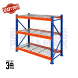 Rack de Bodega de Carga Pesada 3000kg/Nivel con Mallas 135x100cm PMX-1143-135 ***SE VENDE POR PIEZAS***