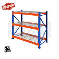 Rack de Bodega de Carga Pesada 3000kg/Nivel con Mallas 135x100cm PMX-1143-135 ***SE VENDE POR PIEZAS***