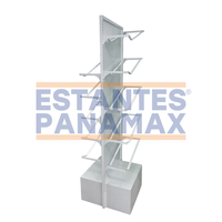 Estante Mueble Exhibidor para Pelotas Balón Blanco 200x60x30cm 10 Niveles Ambos Lados XBH-CR29