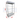 Vitrina Vertical de Aluminio Plateado con Base Blanco 3 Niveles con LED 200x120x50cm KS-005 / KW-006