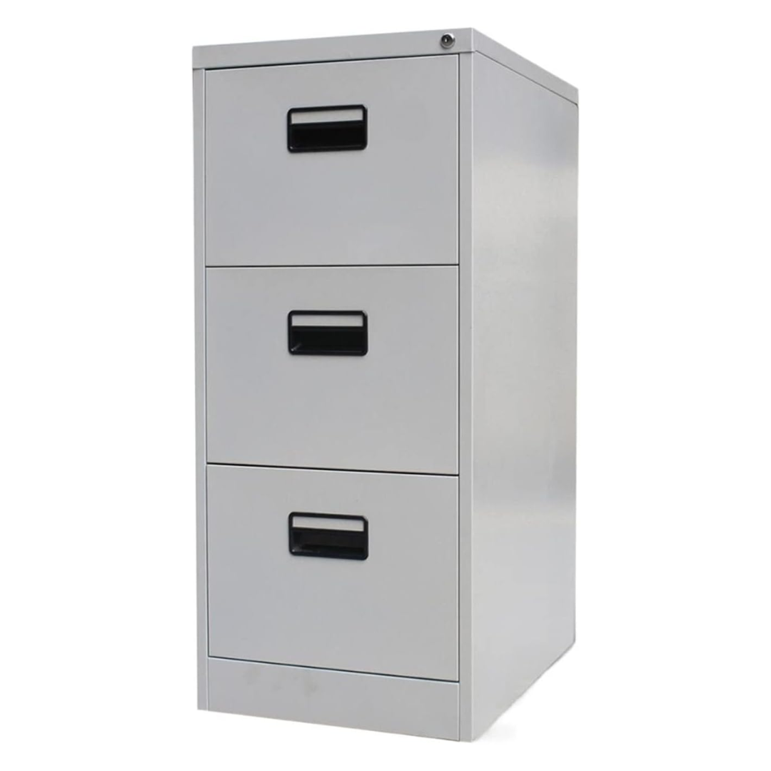Archivador de Metal Gris de 3 Gavetas 103x46x62cm KY-G080-3
