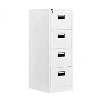 Archivador de Metal Gris de 4 Gavetas 133x46x62cm KY-G080-4