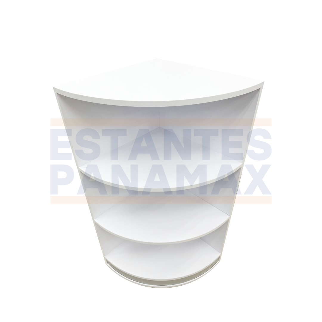 Esquinero de MDF Blanco 4 Niveles 110x50x50cm KW-013