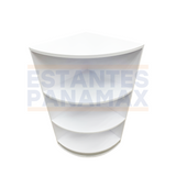 Esquinero de MDF Blanco 4 Niveles 110x50x50cm KW-013