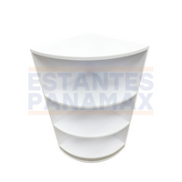 Esquinero de MDF Blanco 4 Niveles 110x50x50cm KW-013
