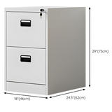 Archivador de Metal Gris de 2 Gavetas 73x62x46cm KY-G080-2