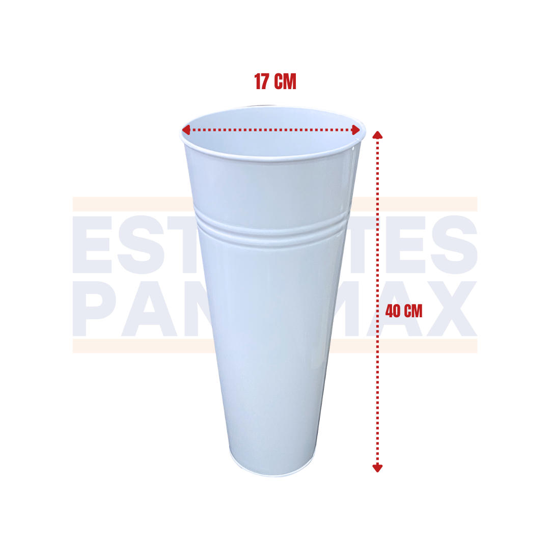 Exhibidor de Flores 4 Niveles 24 Cestas Blanco 153x112x26cm FL-4L-24C