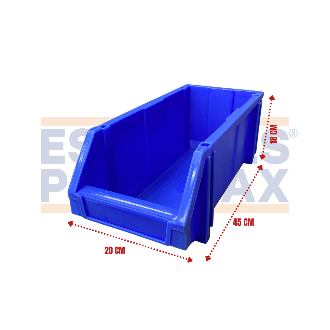 Organizador Plástico Azul 18x20x45cm B2