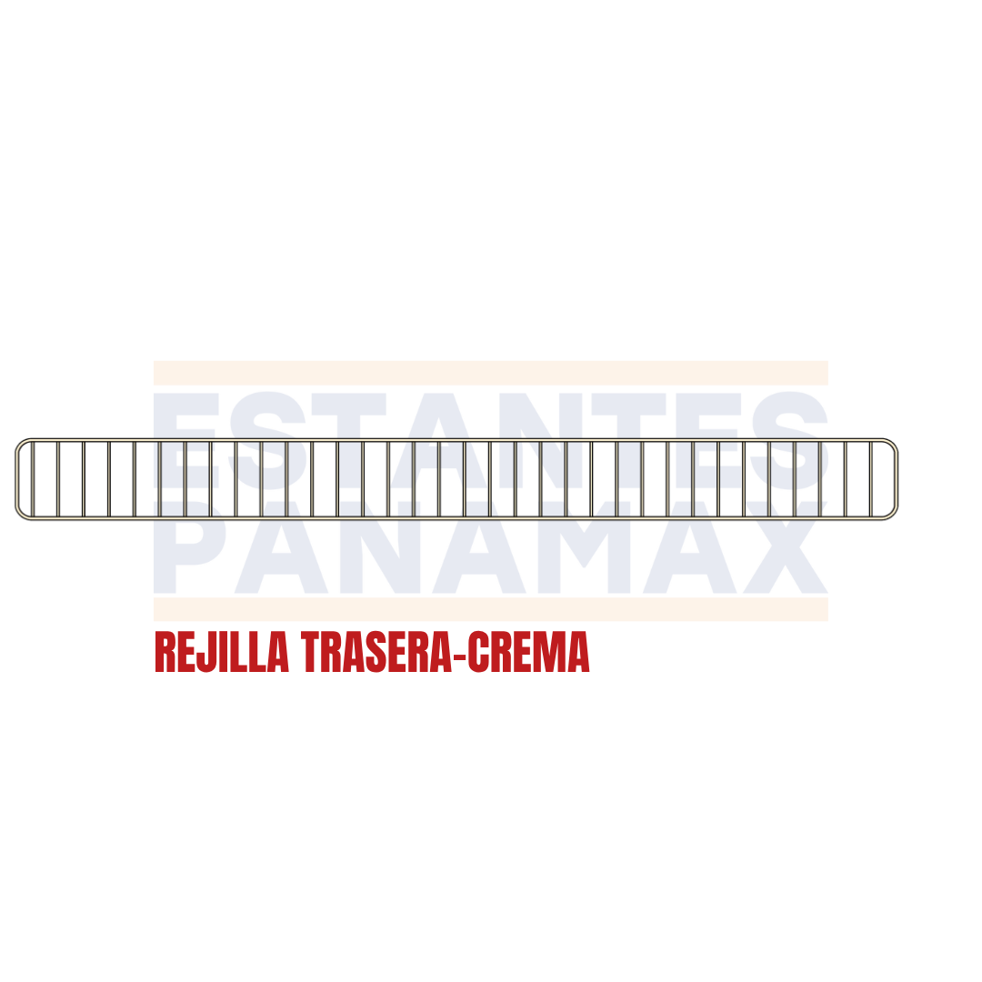 Rejilla de Hierro Trasera Crema 9.5x104cm RT104-CR