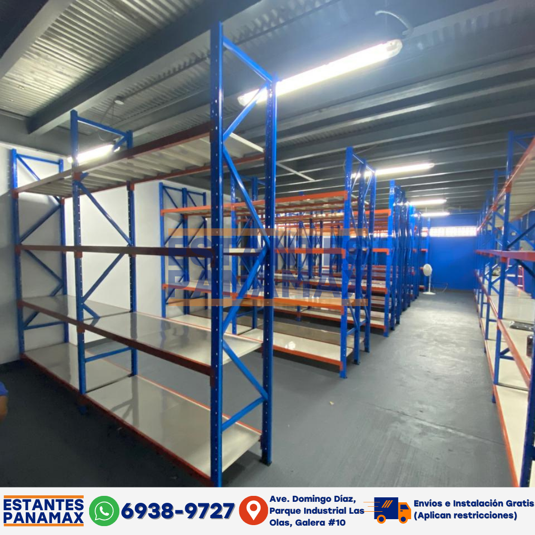 Rack para Bodega de Carga Mediana 350kg x Nivel de 4 Niveles 200*200*6 ...