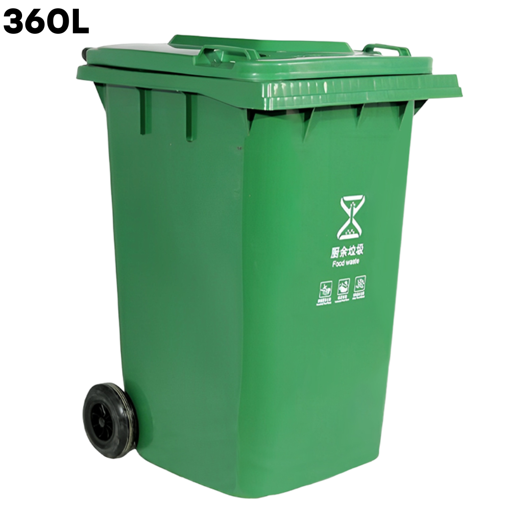 Tanque de Basura Plástica con Ruedas 360L PMX-1266