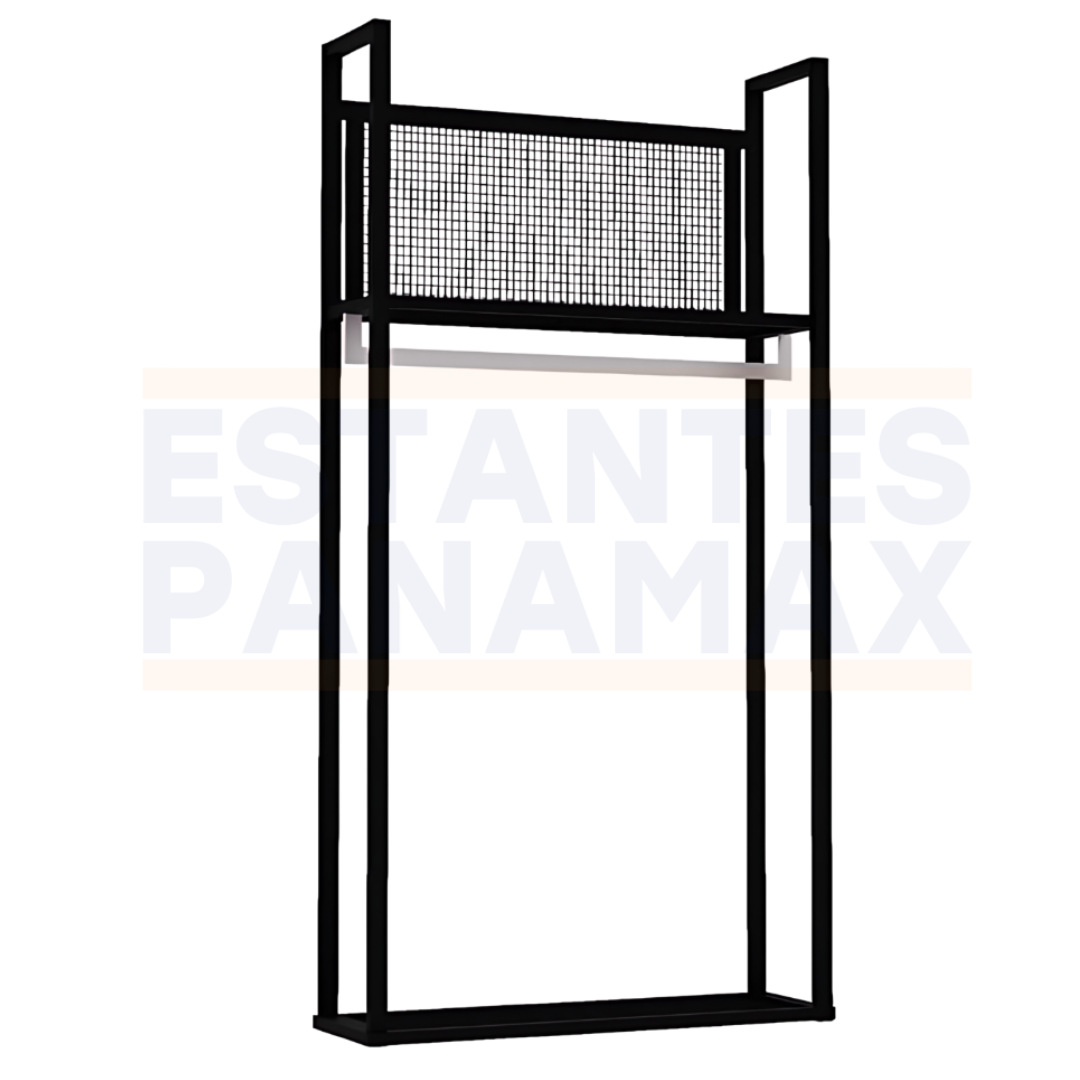 Perchero Lateral de Metal Negro 240x120x40cm XBH-CR07-LATERAL