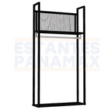 Perchero Lateral de Metal Negro 240x120x40cm XBH-CR07-LATERAL