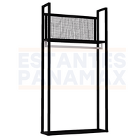 Perchero Lateral de Metal Negro 240x120x40cm XBH-CR07-LATERAL