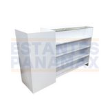 Mueble Frontal de MDF Blanco con 4 Niveles de Impulso 110x170x50cm KW-013