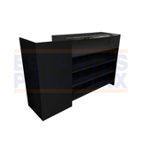 Mueble Frontal de MDF Negro con 4 Niveles de Impulso 110x170x50cm KW-013
