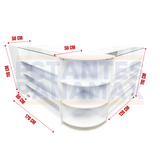 Set 3 Muebles de MDF Blanco KD-009