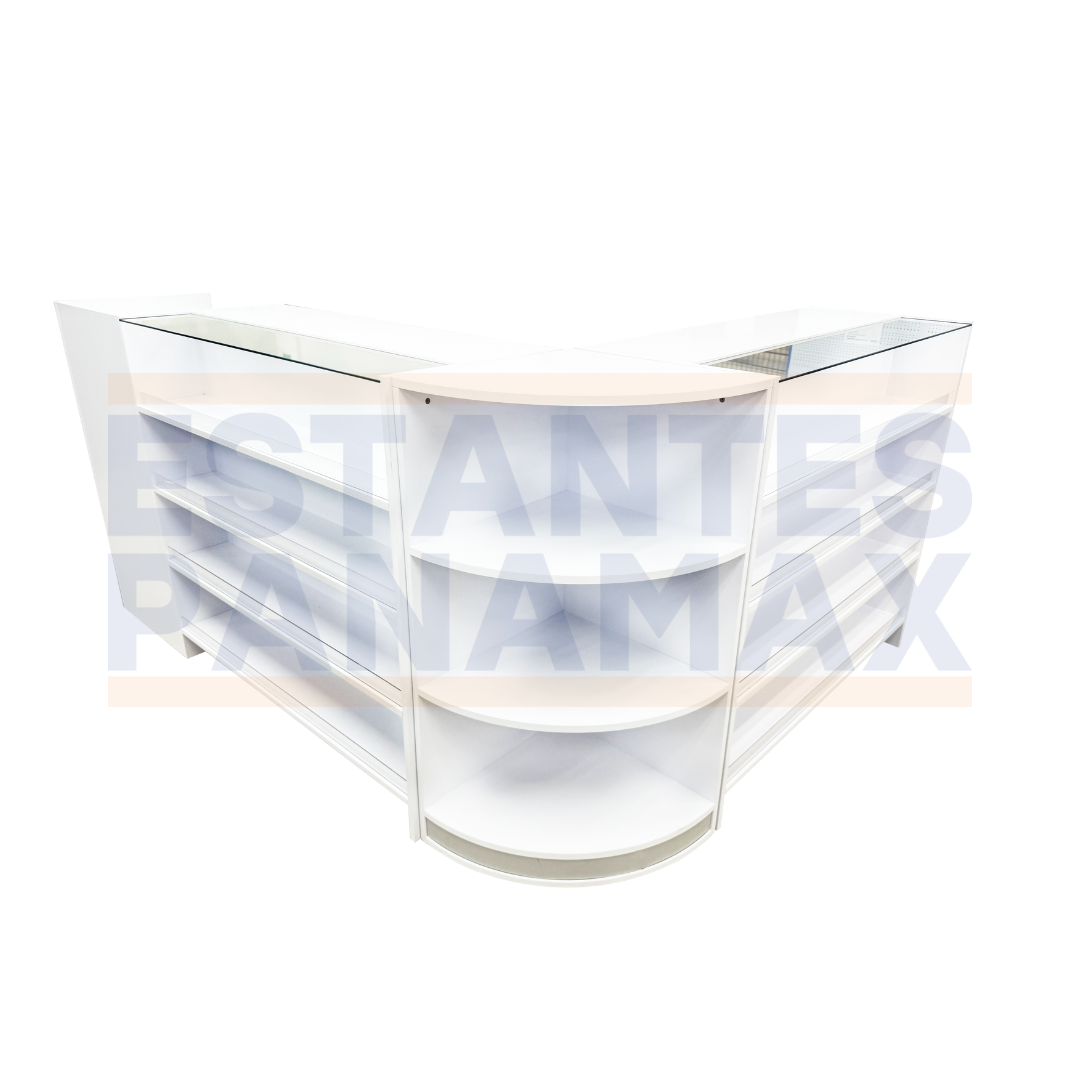 Set 3 Muebles de MDF Blanco KD-009