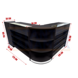 Set 3 Muebles de MDF Negro KD-009