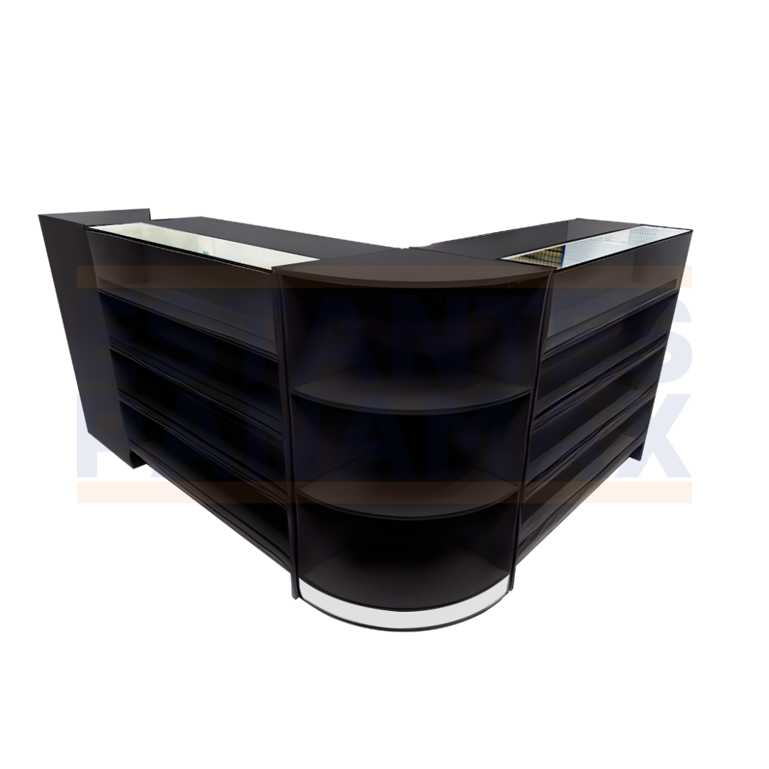 Set 3 Muebles de MDF Negro KD-009