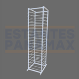 Estante para Cintas Blanco 80 Niveles 200x50x50cm PMX-1250