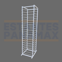 Estante para Cintas Blanco 80 Niveles 200x50x50cm PMX-1250