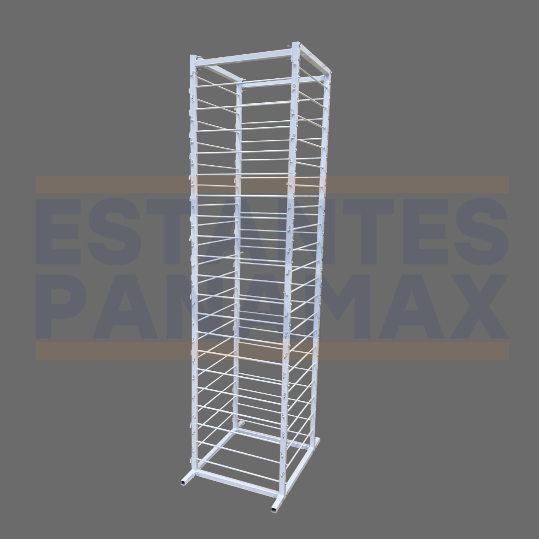 Estante para Cintas Blanco 80 Niveles 200x50x50cm PMX-1250