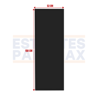 Par de 2 Piezas de Planchas Laterales Negro para Góndolas de 1.50m Alto 150x53cm PMX-1374