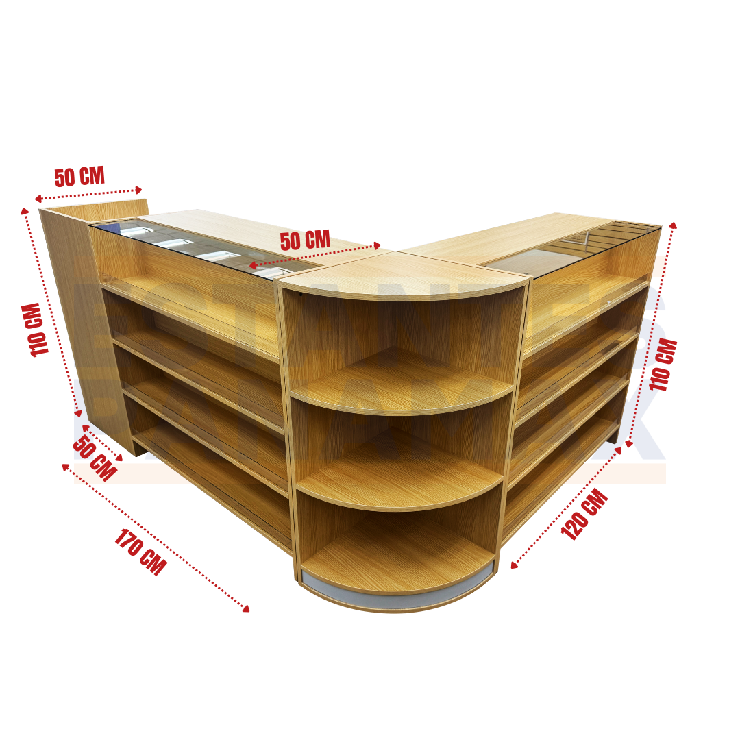 Set 3 Muebles de MDF Diseño Madera KD-009