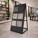 Exhibidor Display para Baldosas o Productos Metálico Negro 210x120cm PMX-1392