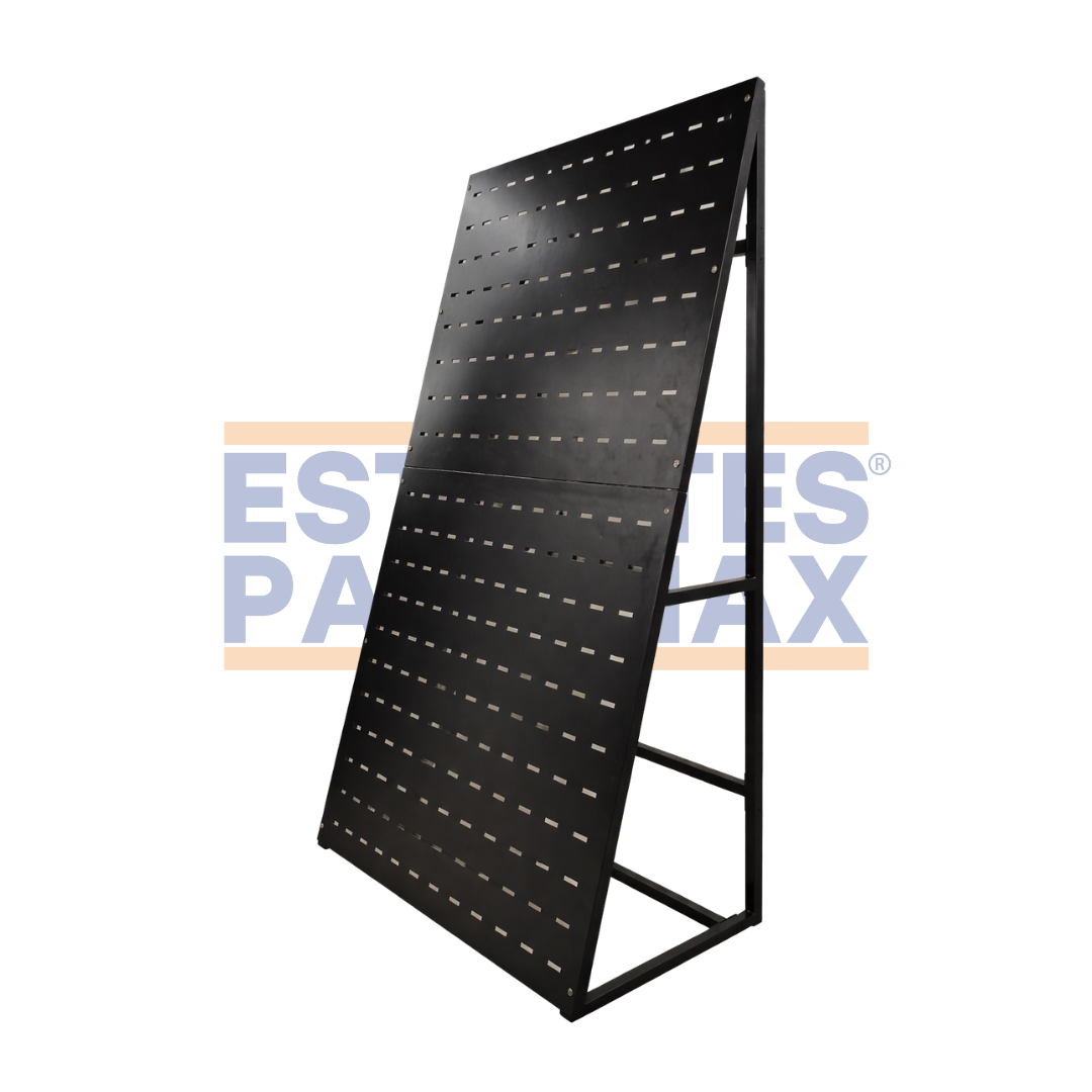 Exhibidor Display para Baldosas o Productos Metálico Negro 210x120cm PMX-1392