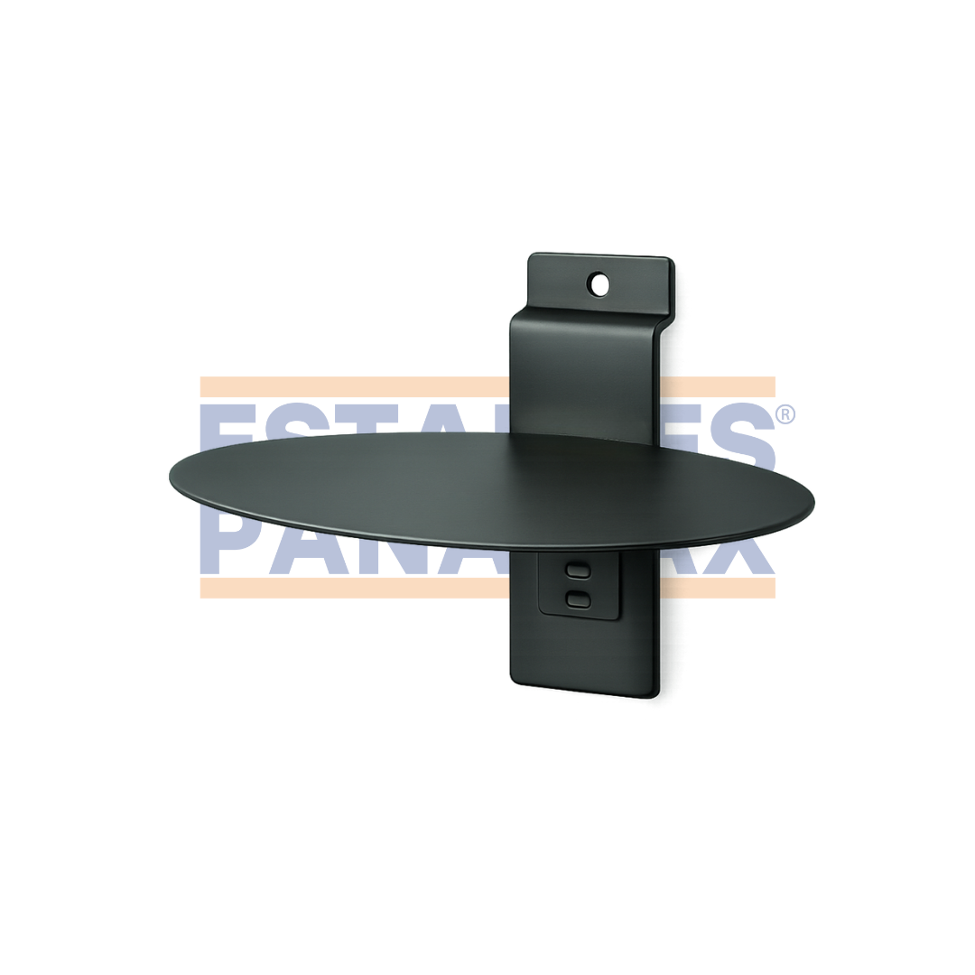 Soporte Exhibidor de Zapatillas Zapatos de Metal Negro para Tabla Ranurada B003