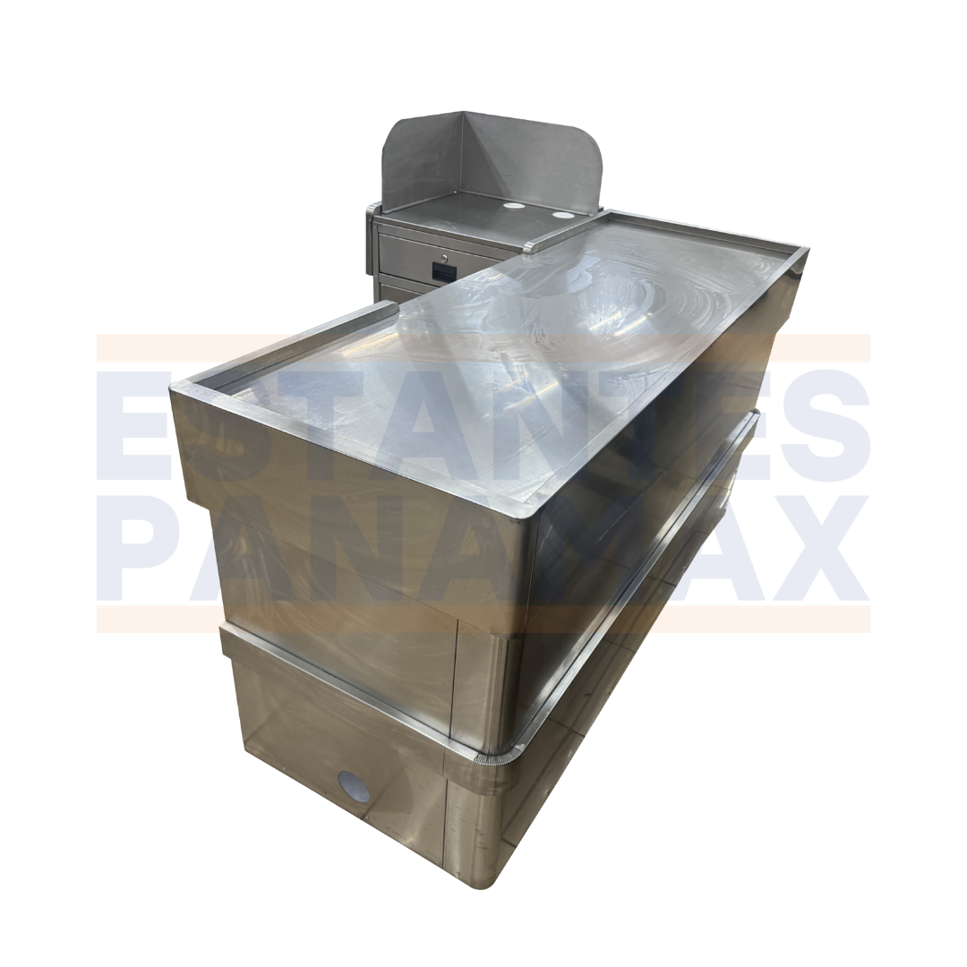 Mostrador de Caja en Acero Inoxidable 304 Izquierdo CI-304 & Derecho CD-304