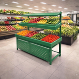 Mueble de Legumbre Metálico de 2 Niveles Verde PMX-1399
