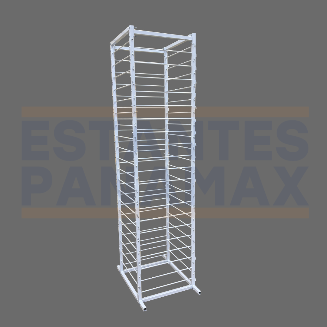 Estante para Cintas Blanco 80 Niveles 200x50x50cm PMX-1250