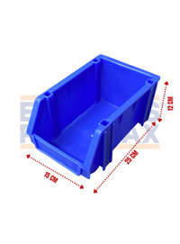 Organizador Plástico Azul 12x15x25cm B4