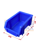 Organizador Plástico Azul 7x10x16cm B5