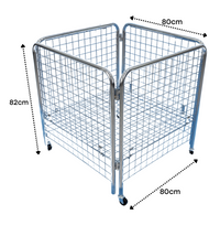 Cesta de Metal con Ruedas 80x80x80cm K85954N1