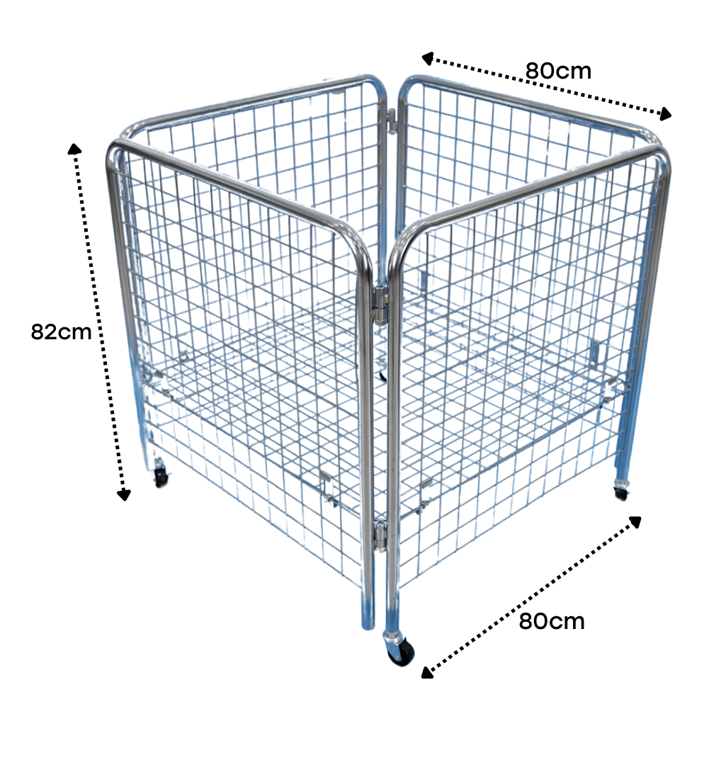 Cesta de Metal con Ruedas 80x80x80cm K85954N1
