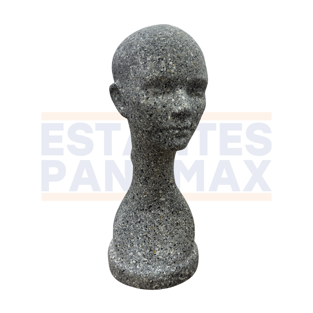 Maniquí de Cabeza con Cuello Mujer Diseño de Piedra PMX-1389