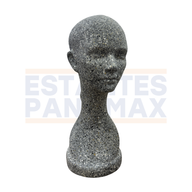 Maniquí de Cabeza con Cuello Mujer Diseño de Piedra PMX-1389